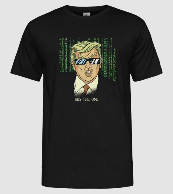 Trump Mátrix model negru pe tricou