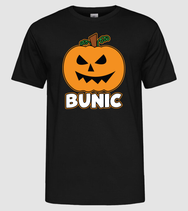 bunic model negru pe tricou