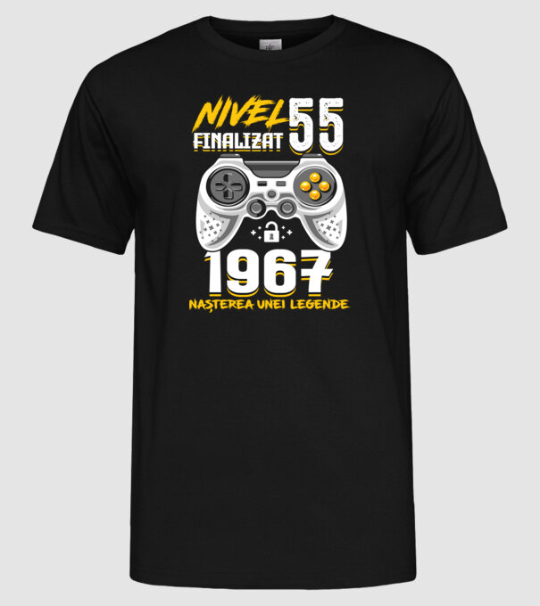 Nivel 55 finalizat. 1967 nașterea unei legende model negru pe tricou