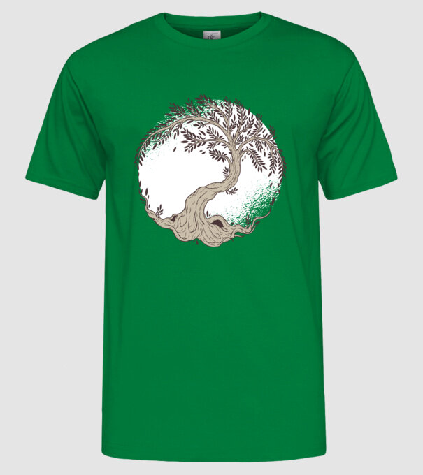 Copacul vieții model verde pe tricou