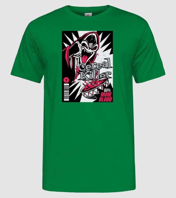 Cereal Killer model verde pe tricou