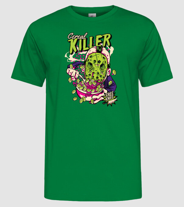 Cereal Killer model verde pe tricou