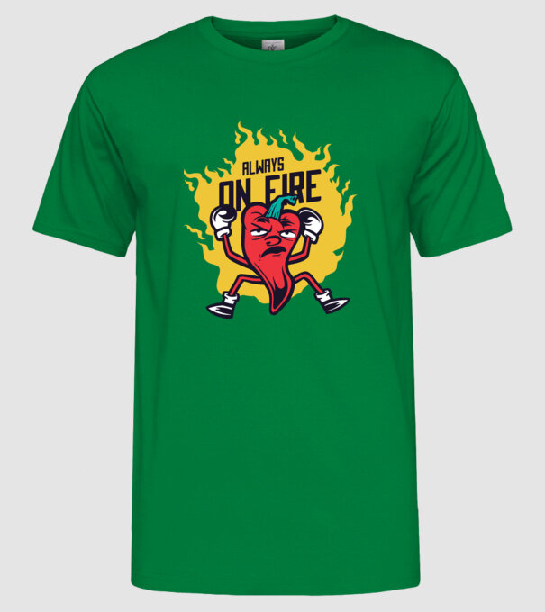 Ardei Chili model verde pe tricou