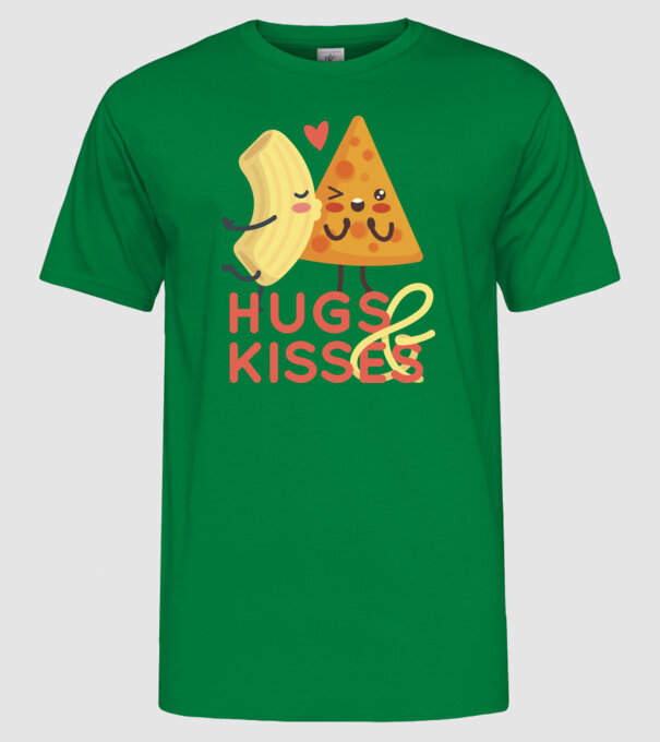 'Hawaii pizza dragoste tricou drăguț Valentine''s Day' model verde pe tricou