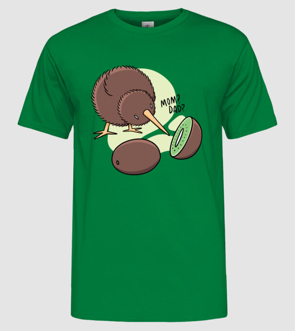 Familie Kiwi model verde pe tricou