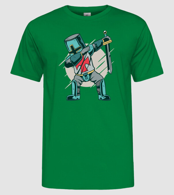Cavaler DAB model verde pe tricou