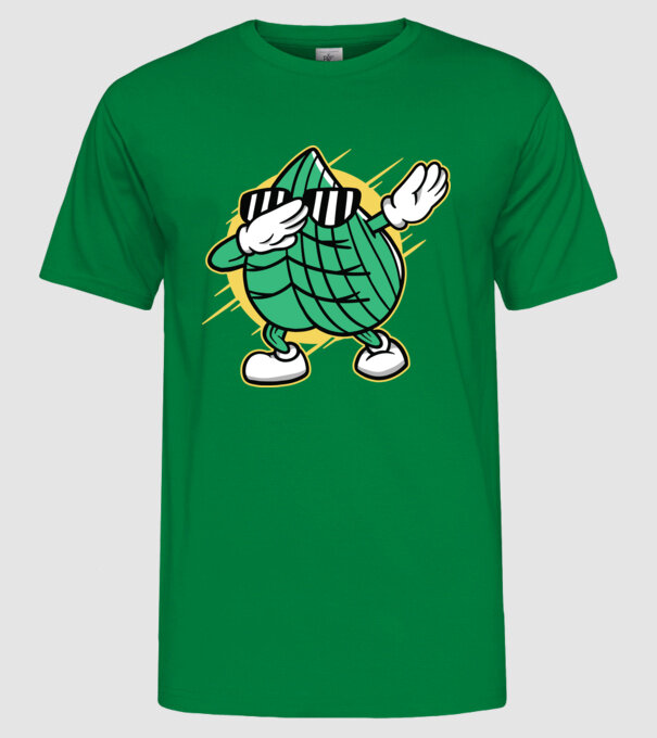 Frunză DAB cărți de joc maghiare model verde pe tricou