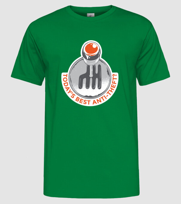 Cutia de viteze manuală este cel mai bun anti-furt tricou amuzant model verde pe tricou