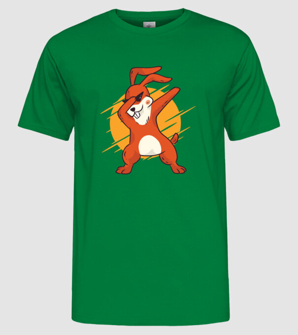 Iepuraș DAB model verde pe tricou