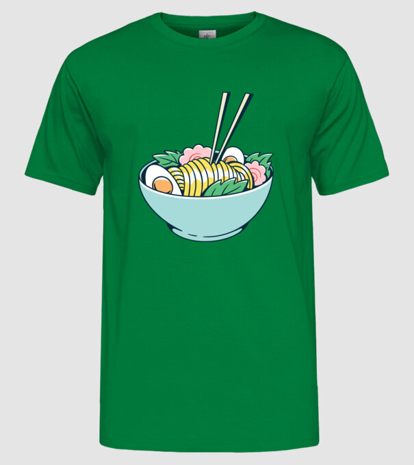 Paste Ramen model verde pe tricou