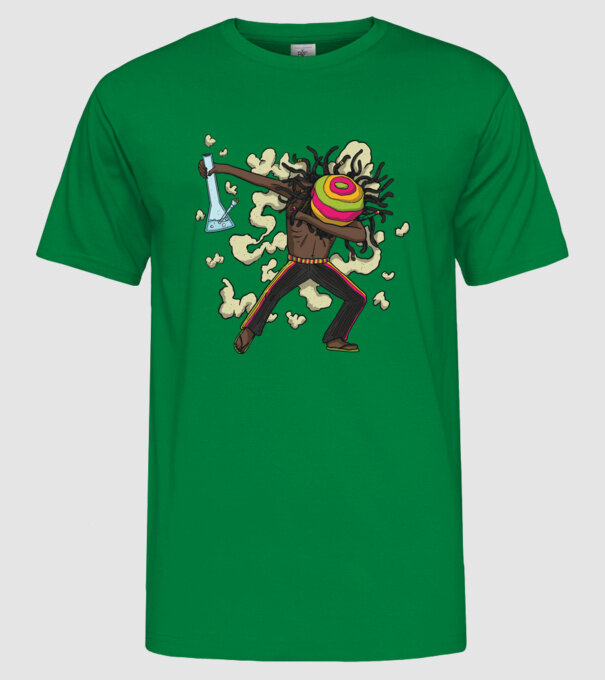 Dreadlock DAB model verde pe tricou