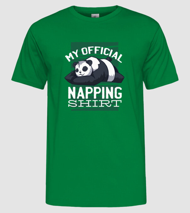 This is my official napping T-shirt, tricou amuzant odihnă model verde pe tricou
