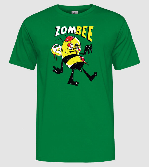 Zombee Albină Zombie model verde pe tricou