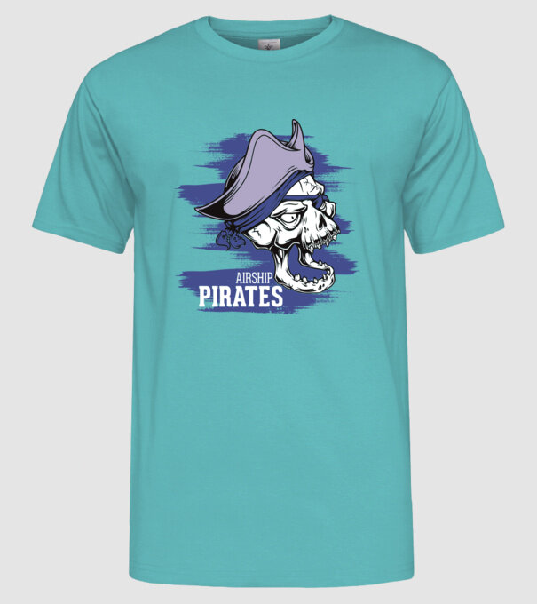 Airship Pirates 2 - Pirat model turcoaz pe tricou