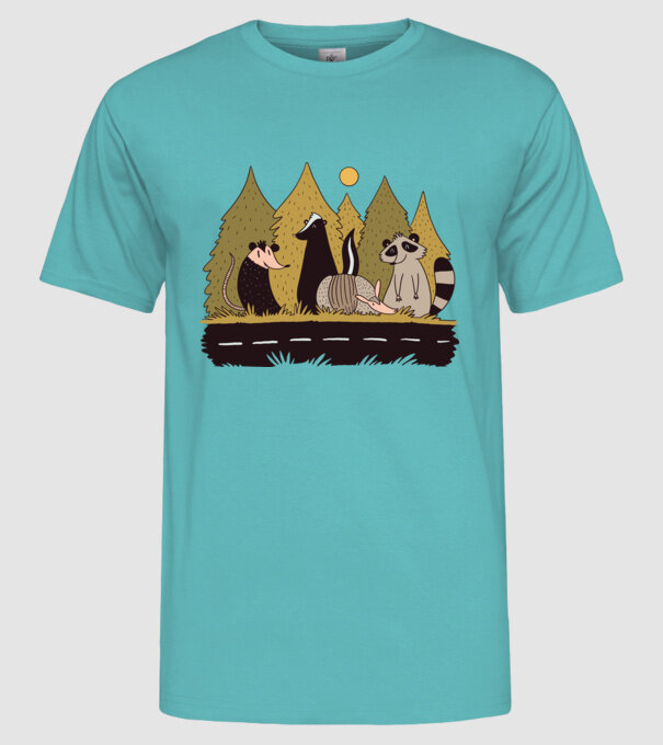Animals Crossing model turcoaz pe tricou