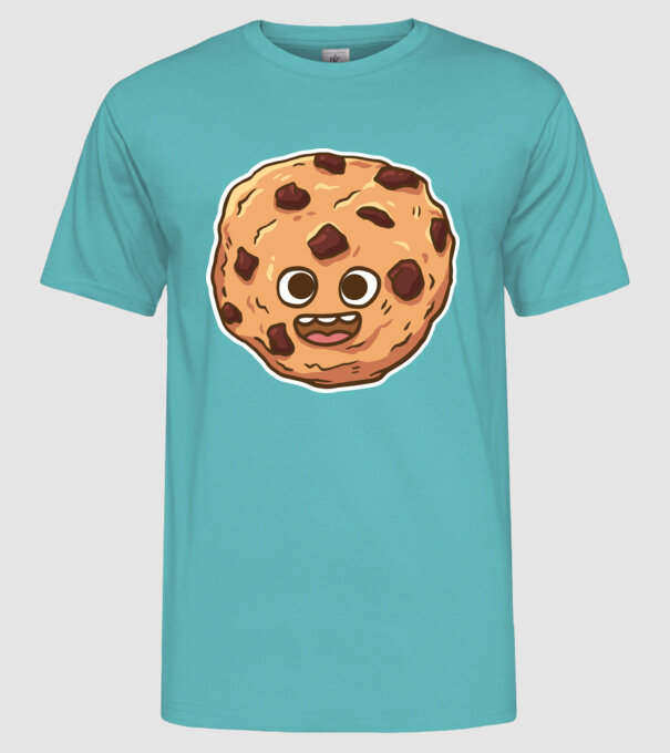 Cookie drăguț model turcoaz pe tricou