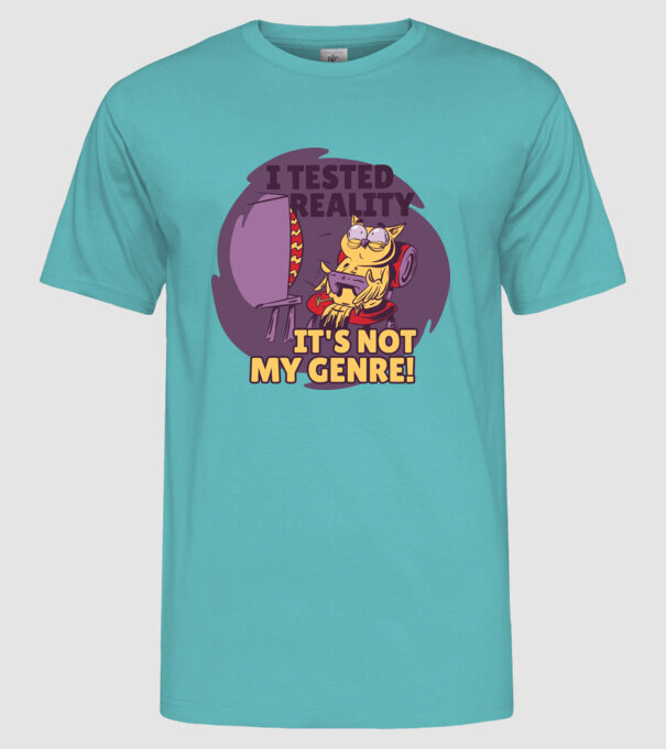 Bufnița Gamer model turcoaz pe tricou