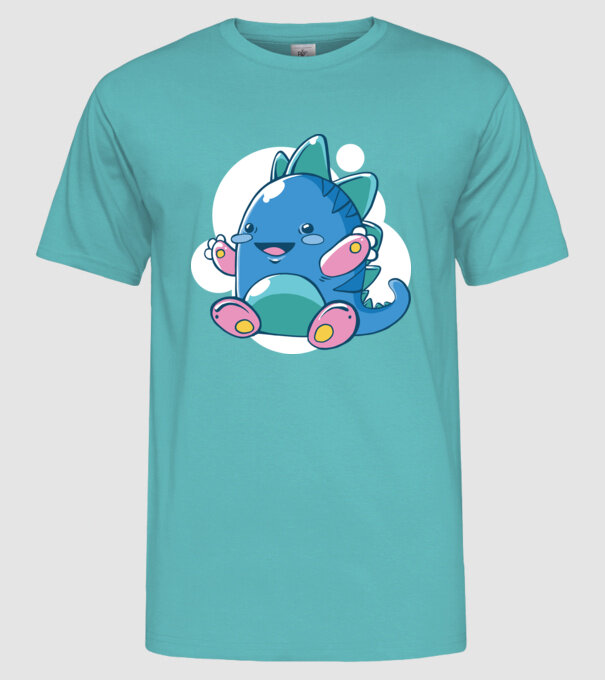 Bebe dragon model turcoaz pe tricou
