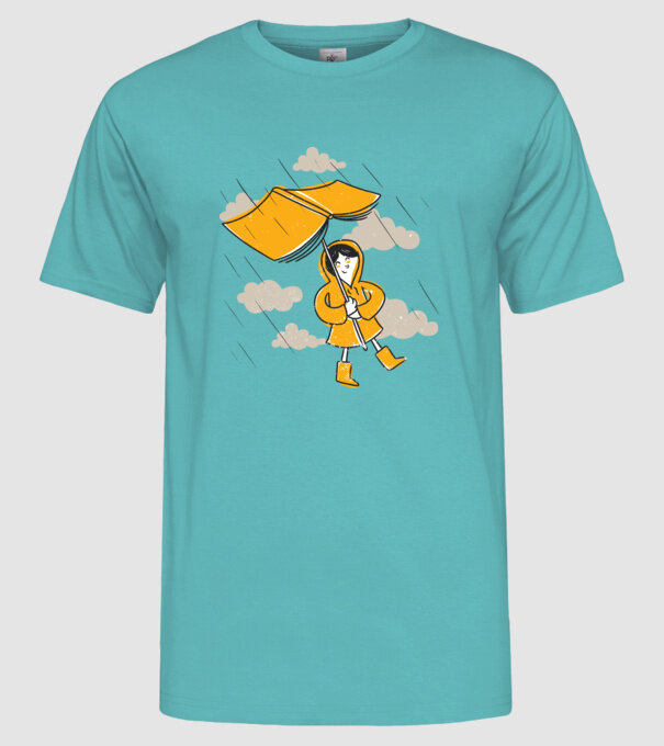 Umbrelă Carte model turcoaz pe tricou