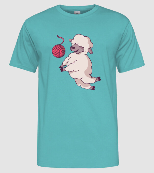 Miel voleibalist model turcoaz pe tricou