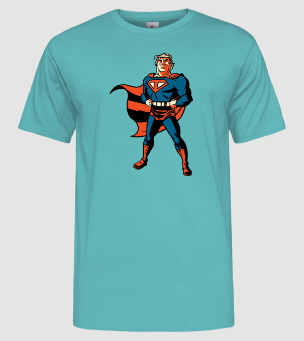 Super Trump Usa 2020 model turcoaz pe tricou