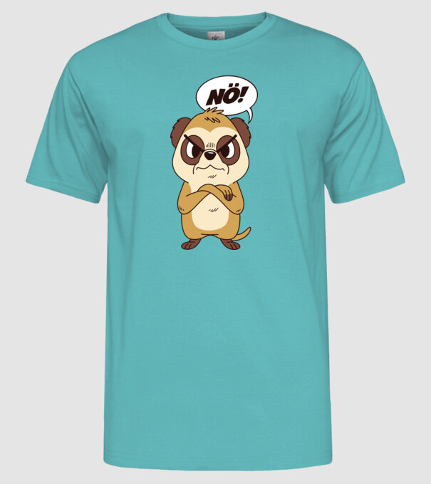 Suricată model turcoaz pe tricou