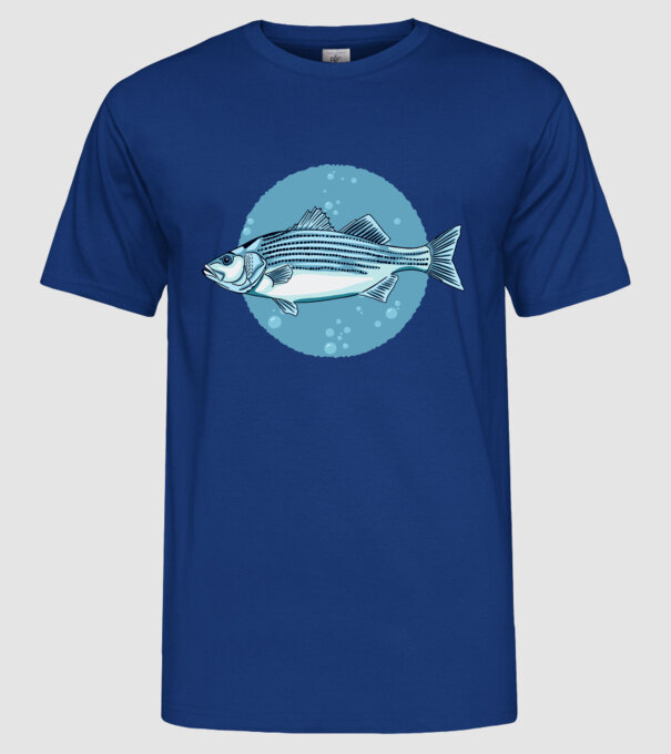 Biban de mare model albastru regal pe tricou