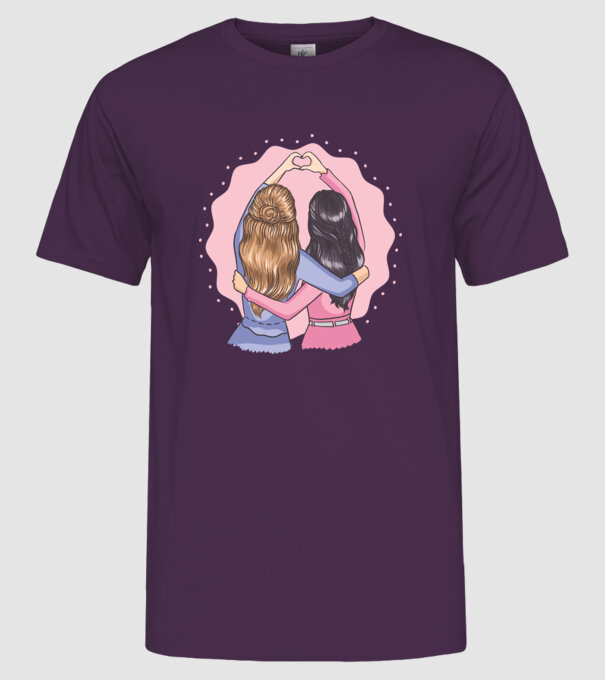 Best Friends Forever - Cele mai bune prietene model mov pe tricou