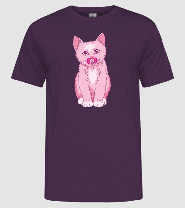 Pisică Baby model mov pe tricou