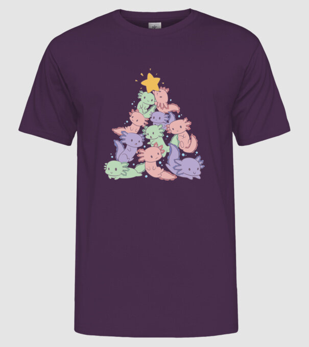 Pom de Crăciun cu monstru drăguț model mov pe tricou