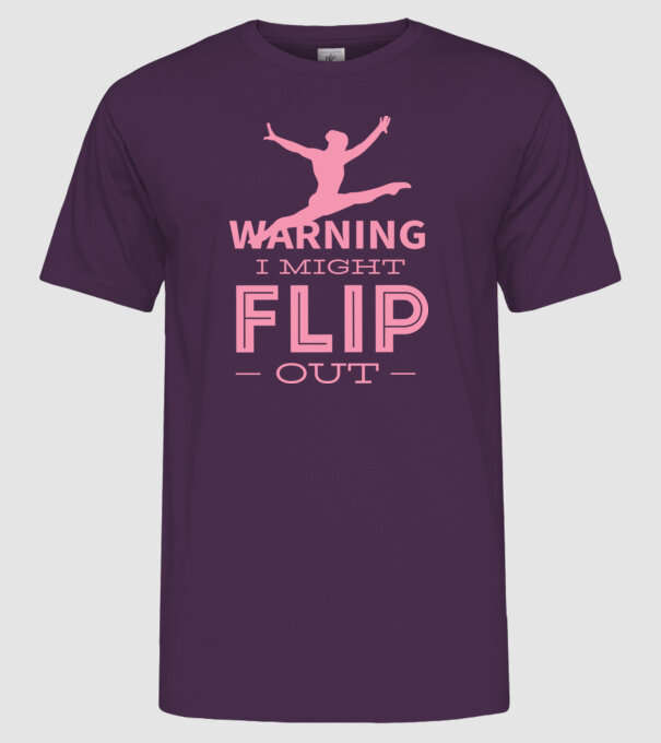 Gimnast model mov pe tricou