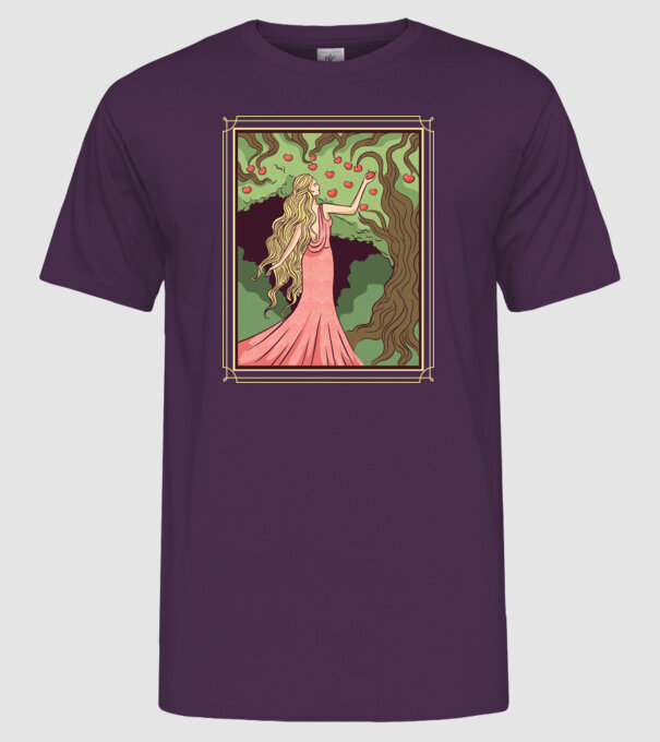 Zeița Idunna model mov pe tricou