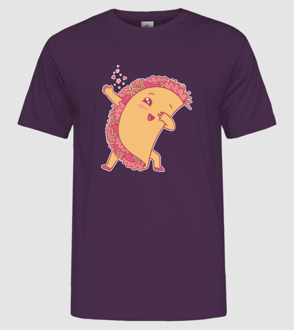 Kawaii Taco DAB model mov pe tricou