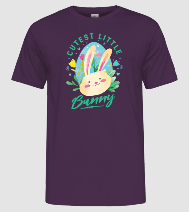 Cel mai dulce iepuraș model mov pe tricou