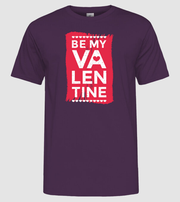 'Fii dragostea mea Tricou drăguț pentru Valentine''s Day' model mov pe tricou