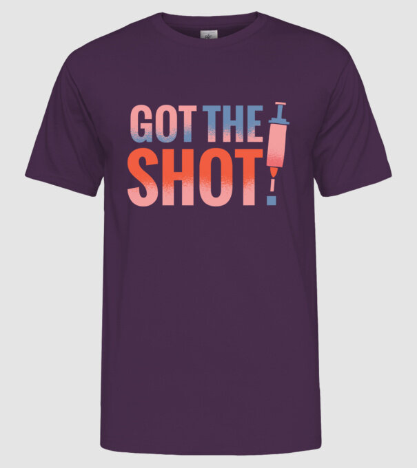 Am fost vaccinat model mov pe tricou