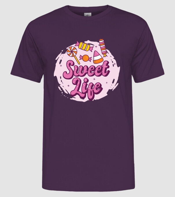 Sweet Life - Viață dulce model mov pe tricou