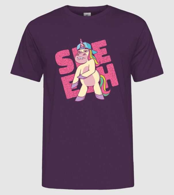 Unicorn Shesh model mov pe tricou