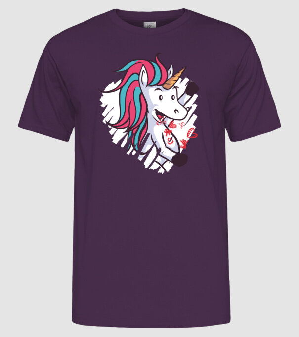 'Dragoste Unicorn pentru Valentine''s Day' model mov pe tricou