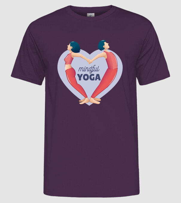Dragoste Yoga - tricou Yoga model mov pe tricou