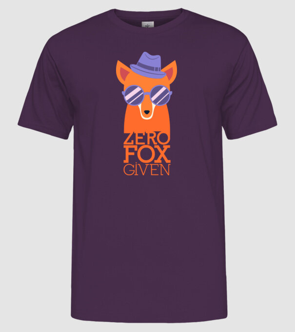 Zero Fox Given model mov pe tricou