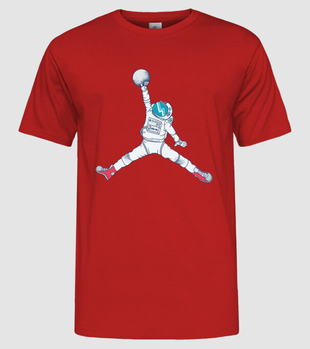 Air Astronaut tricou astronaut model roșu pe tricou
