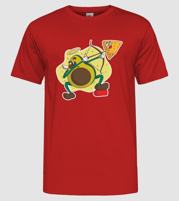 Dragoste de Avocado model roșu pe tricou