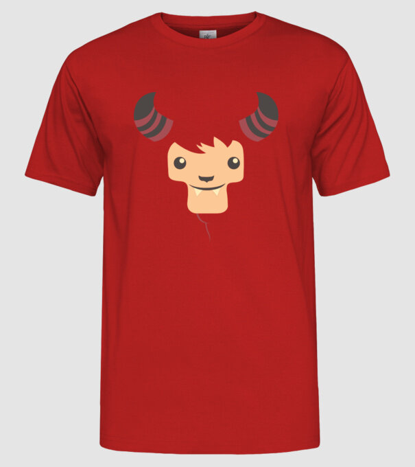 Goat Halloween model roșu pe tricou