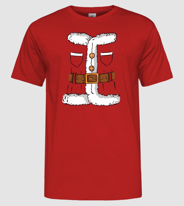 Moș Crăciun Costum model roșu pe tricou