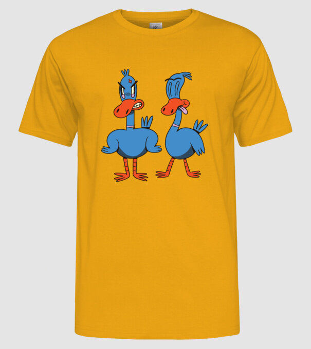 Rațe model galben pe tricou