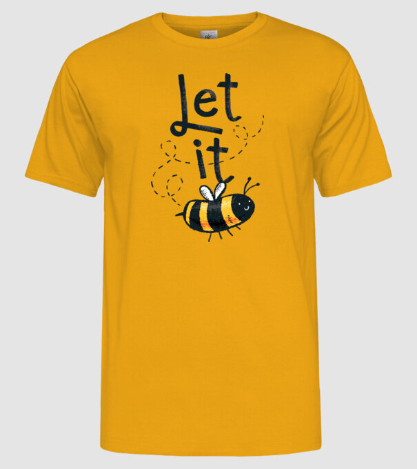 Let it bee - Apicultor model galben pe tricou