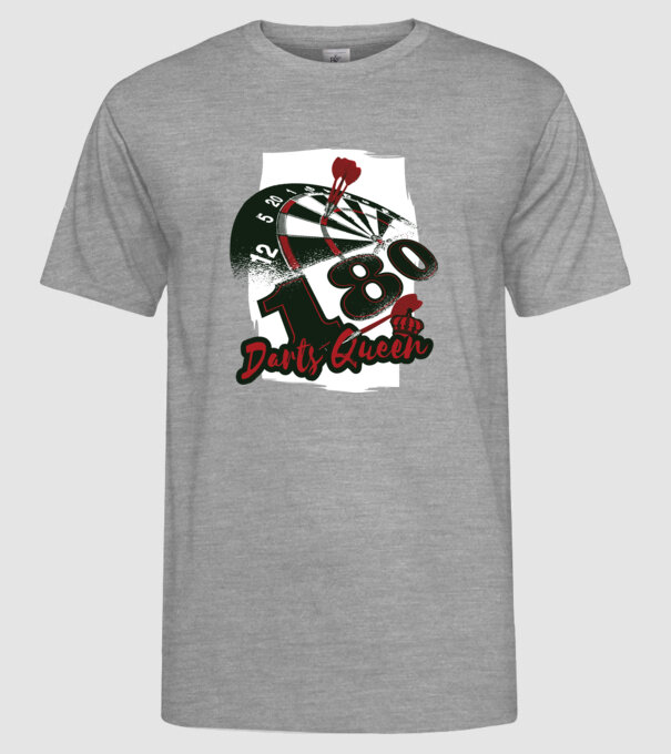 Regina Darts model gri pe tricou