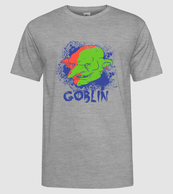 Goblin model gri pe tricou