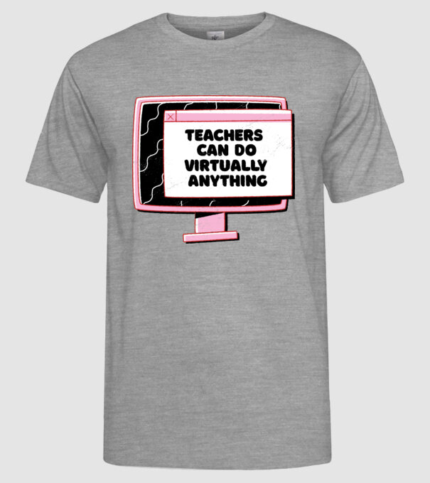 Home Office Pentru profesori model gri pe tricou